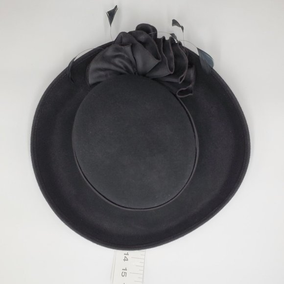 Betmar New York Wool Hat Satin & Feathers Hat Band - Picture 14 of 16